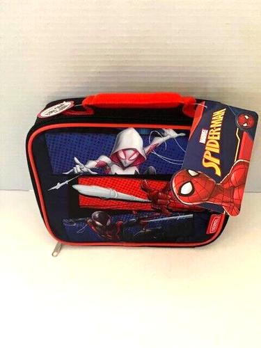 Spider Man Soft Sided Insulated Lunch Box Bag Zip by Thermos NWT NEW PVC FREE