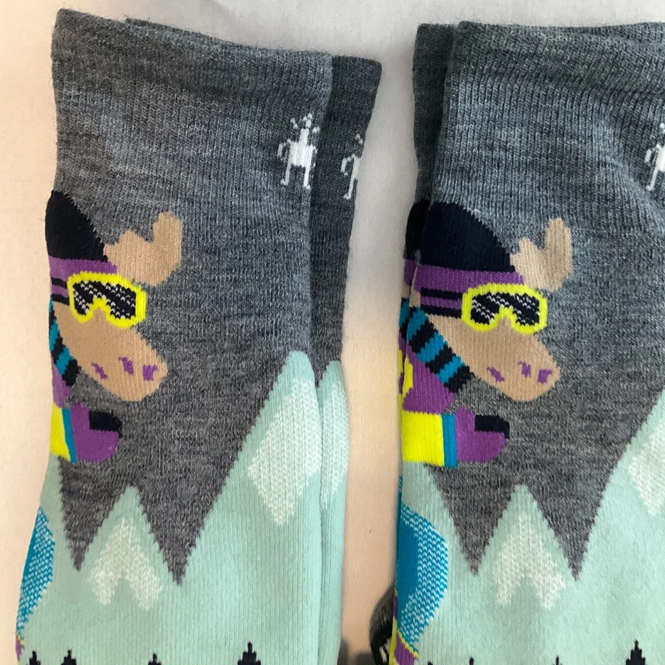 Smartwool Calcetines Deportes de Invierno Niños Talla M Multicolor Cojín Completo 2 Pares Foto 3 de 4