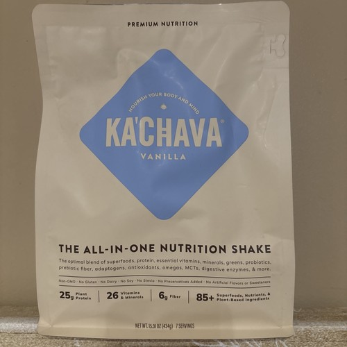 KA’CHAVA VANILLA THE ALL IN ONE NUTRITION SHAKE 15.31 Oz NEW Kachava