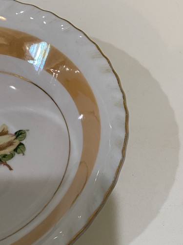 Old Vintage Westwood Fine China of Japan Lusterware Bowls Rose Pattern Set of 2 - Picture 5 of 12