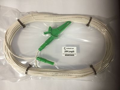 Flexible Messleitung 20m lang, für Elektriker, passend für Fluke, Megger, Kewtech etc...