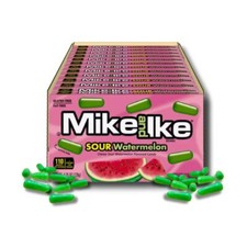 Mike and Ike Sour Watermelon Candy, 4.25 oz Theatre Box Pack of 12