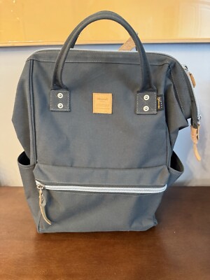 Himawari Canvas & Leather Backpack/Laptop bag. Padded. Used Once 