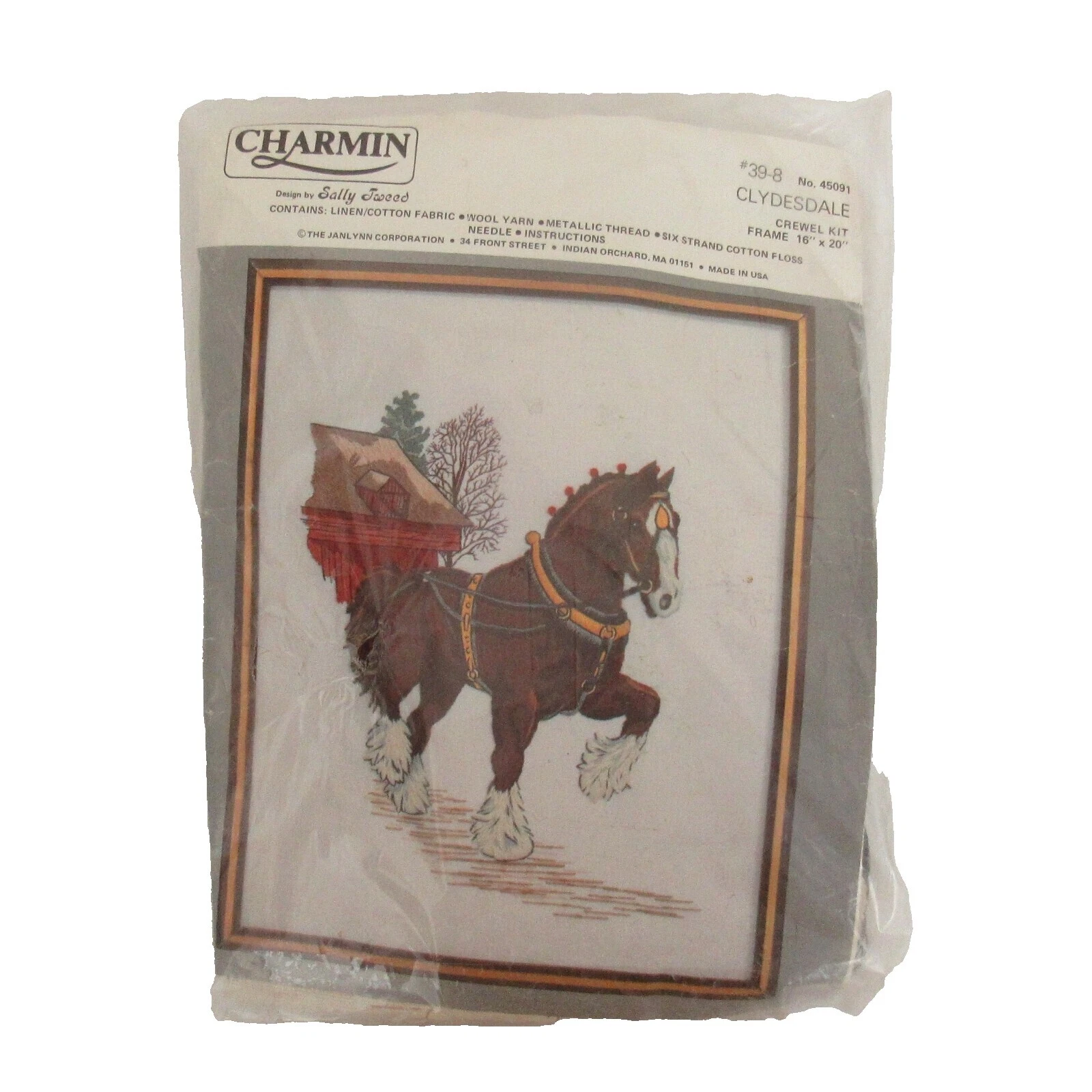 Animals & Insects Framed Picture Crewel Embroidery Kits