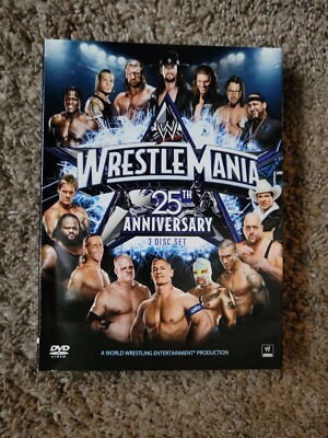 スポーツ・フィットネス WRESTLEMANIA 25TH ANNIVERSARY 3 DISC SET WWE WrestleMania 25th Anniversary 3 Disc Set DVD W/ History Of