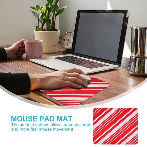 2 Pcs Christmas Pattern Table Mat Novelty Mouse Pad Pads for Desk - Afbeelding 6 van 12