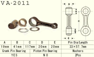 New VESRAH Pleuel connecting rod YAMAHA YFM 400 (YFM400) BIG BEAR '99-'13