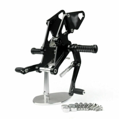 Fußrasten Fussrastenanlage Schwarz für Yamaha MT-07 FZ-07 700 Tracer 2014-2020.