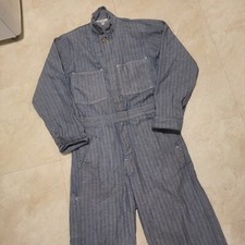 VTG 50s Universal Overall Chicago Stone Cutter Sanforized Denim Railroad Worker