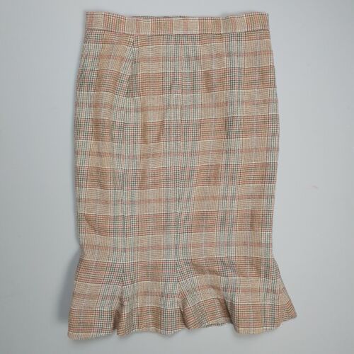 VIVIENNE WESTWOOD Mermaid-Hem Tartan Wool Skirt Size 42 / 10UK - Picture 4 of 9