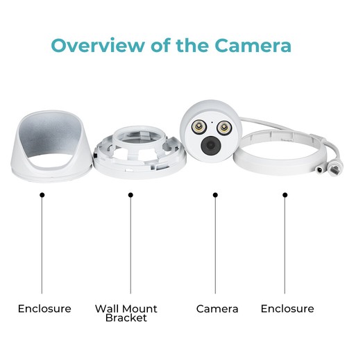 Hikvision Compatible 4MP ColorVu Turret POE outdoor IP Camera 24/7 Full Color - Picture 16 of 23