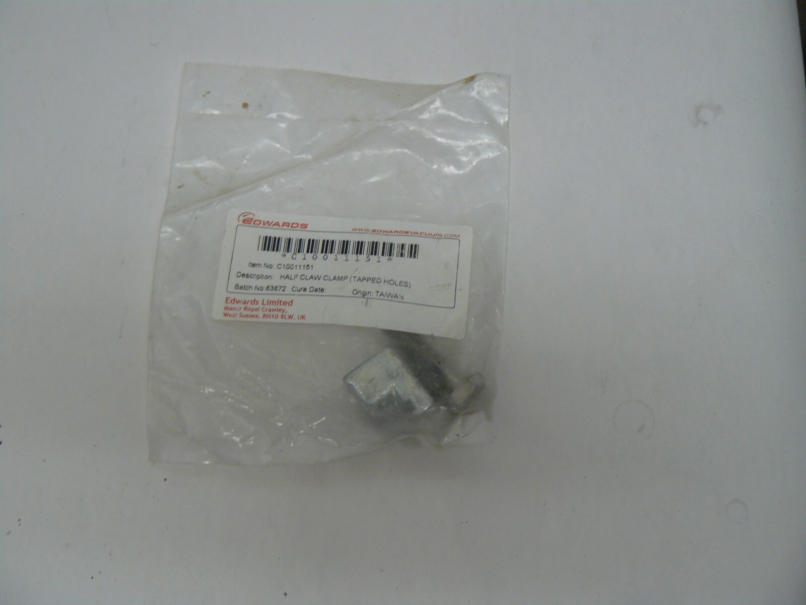 EDWARDS C10011151 HALF CLAW VACUUM CLAMPS NEW