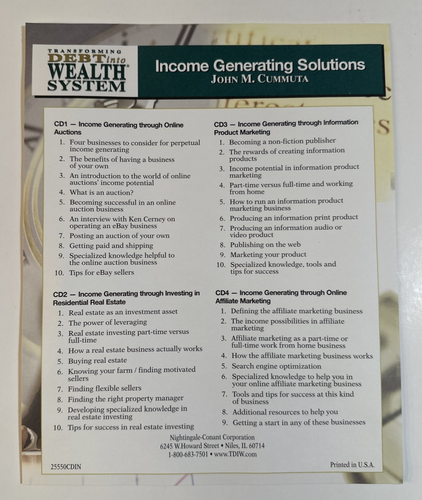Transforming Debt Wealth Money System John Cummuta Complete Box Set Never Used - Picture 20 of 22
