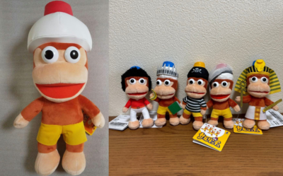 Ape Escape ラナ レア 希少 大小 猿 MONKEY モンキー 当時物 Ape Escape BIG Plush & 5 Mascot Piposaru Sarugecchu Set of 6 SK