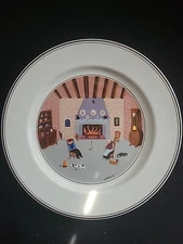 Villeroy & Boch Design Naif Dinner Plate #5 By the Fireside Gerard Laplau