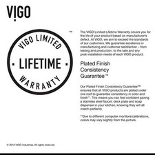 VIGO VG02001ST 19" H Edison Single-Handle with Pull-Down Sprayer Kitchen Fauc...