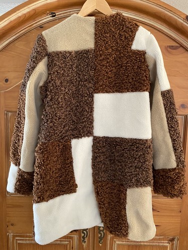 Coat. Brown & White. Lined. NEW Chelsea & Violet Brand - Picture 2 of 7