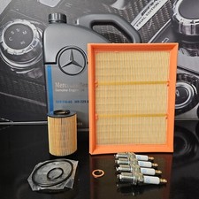 Mercedes Genuine Oil Air Filter Spark Plugs Engine Oil Fits A-Class W169 ZSER51