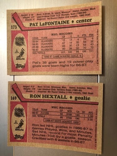 1987-88 TOPPS HOCKEY COMPLETE 198 NM SET Put Together From Packs =Storage Unit - Picture 9 of 11