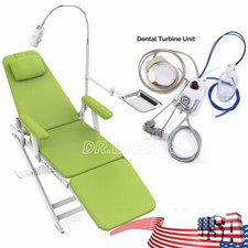 Portable Dental Folding Chair with LED Light/Portable Dental Turbine Unit 4Hole