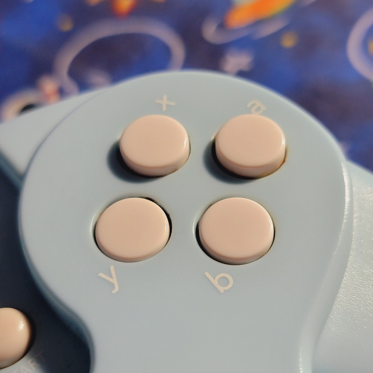 VERY RARE Sky Blue Hori Classic Wired Turbo Controller for