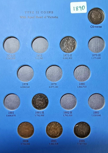 GB Farthings 1860-1901 in Whitman Folder INCOMPLETE 15 aUNC coins (45 missing) - Picture 3 of 6