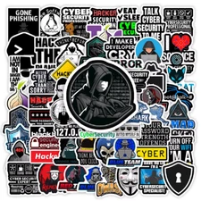 New Cybersecurity Hackers Network Engineers Stickers DIY Gift Decal 60PCS