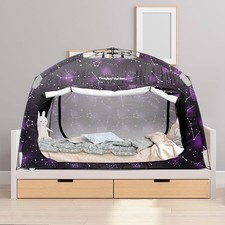Porayhut Twin Bed Tent Privacy Sleeping Bed Canopy Blackout 90 Drapes New