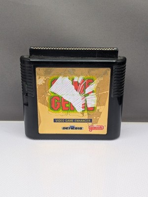 Game Genie Cartridge Sega Genesis Video Game Enhancer GOLD BLACK Cart Only