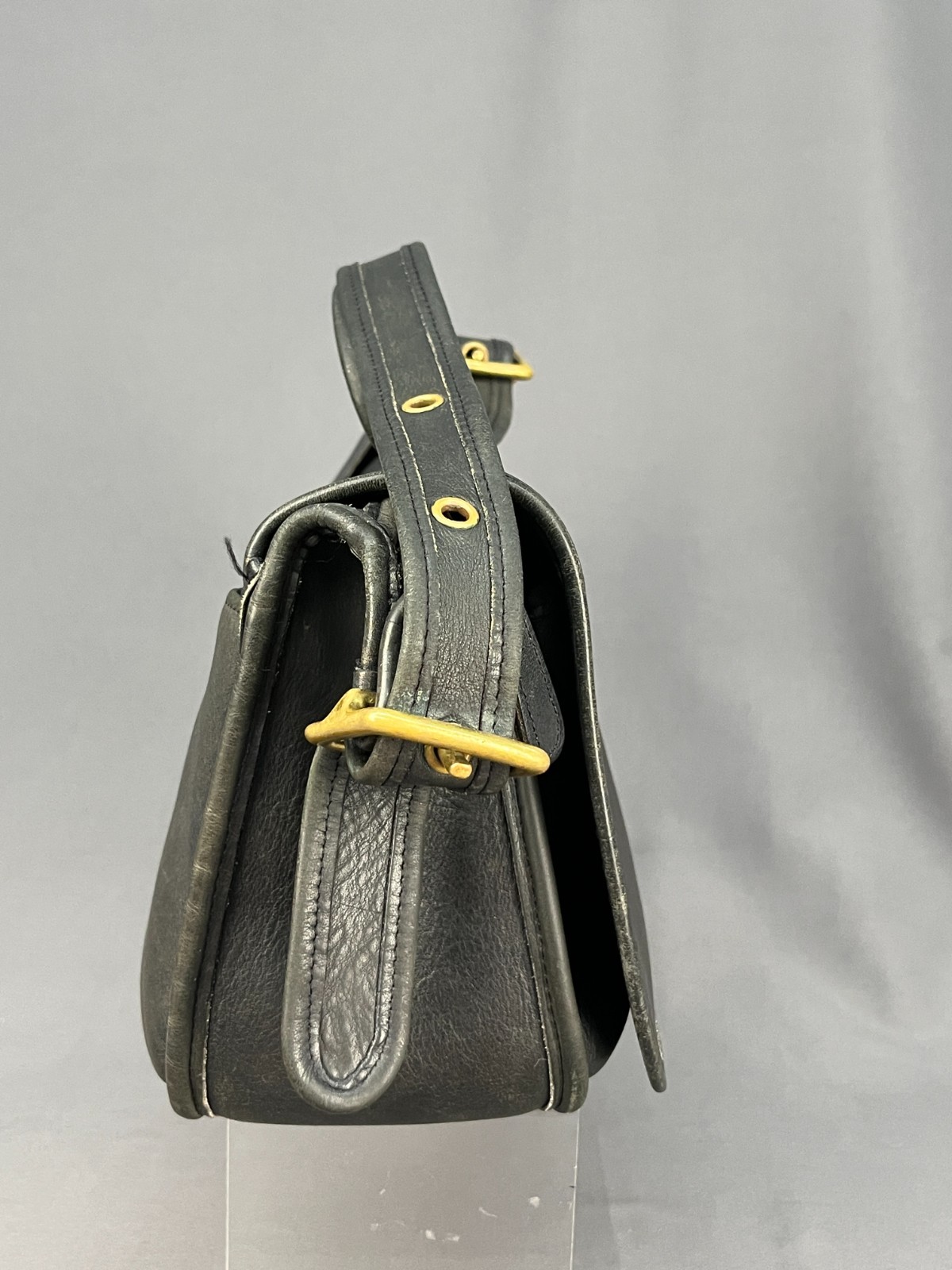 Vtg Coach Patricia's Legacy 9951 Black Leather Purse Shoulder Bag c. 1996 (414) image 4