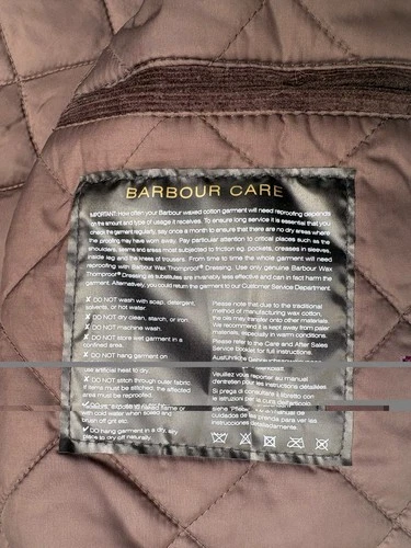 Barbour Men's Waxed Jacket Brown Quilted Lining Steve McQueen Medium M image 5