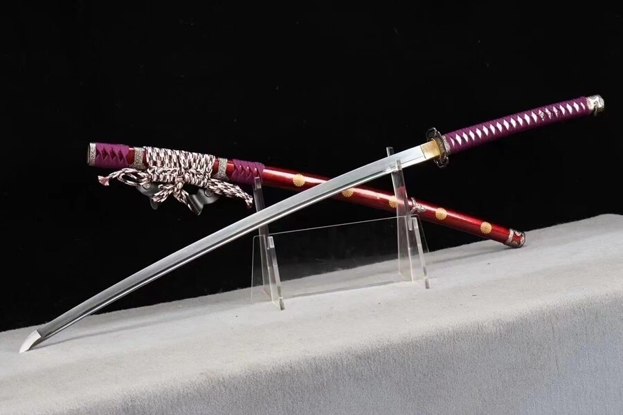 130 CM Nodachi Spring Acero Afilado Tachi Japones Katana Samurai Espada de Batalla Foto 2 de 4