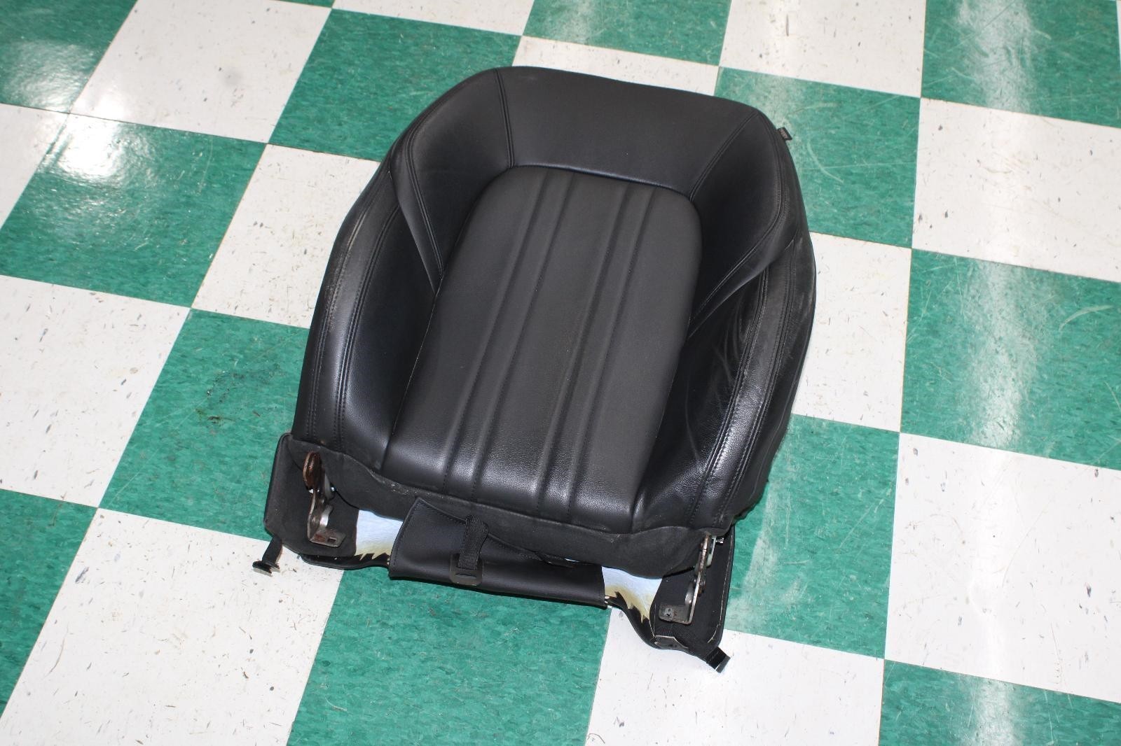 ⚠️WORN⚠️ 14-20 Ghibli Black Nero Driver LH LF Front Upper Backrest Seat Cushion
