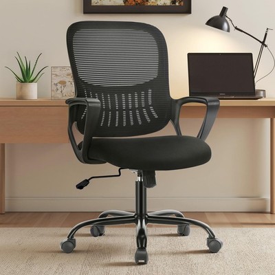 Home Office Managerial Executive Chair with Ergonomic Design, Mid-Back Mesh S...