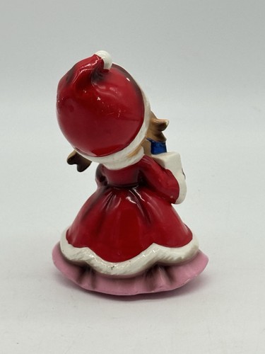 Vintage Josef Originals Wee Folks Christmas Figurine Girl with Gifts - Picture 3 of 10