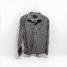 Nautica Mens Multicolor Long Sleeve Button Down Plaid Casual Shirt Size Large