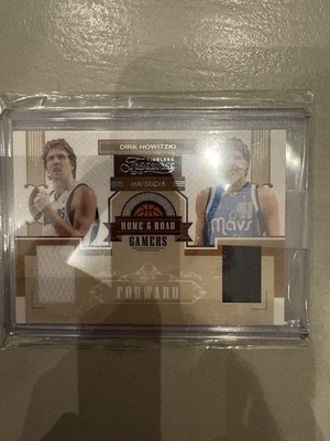 2010-11 Timeless Treasures - Home & Road Gamers Dirk Nowitzki #17 /99 (MEM)