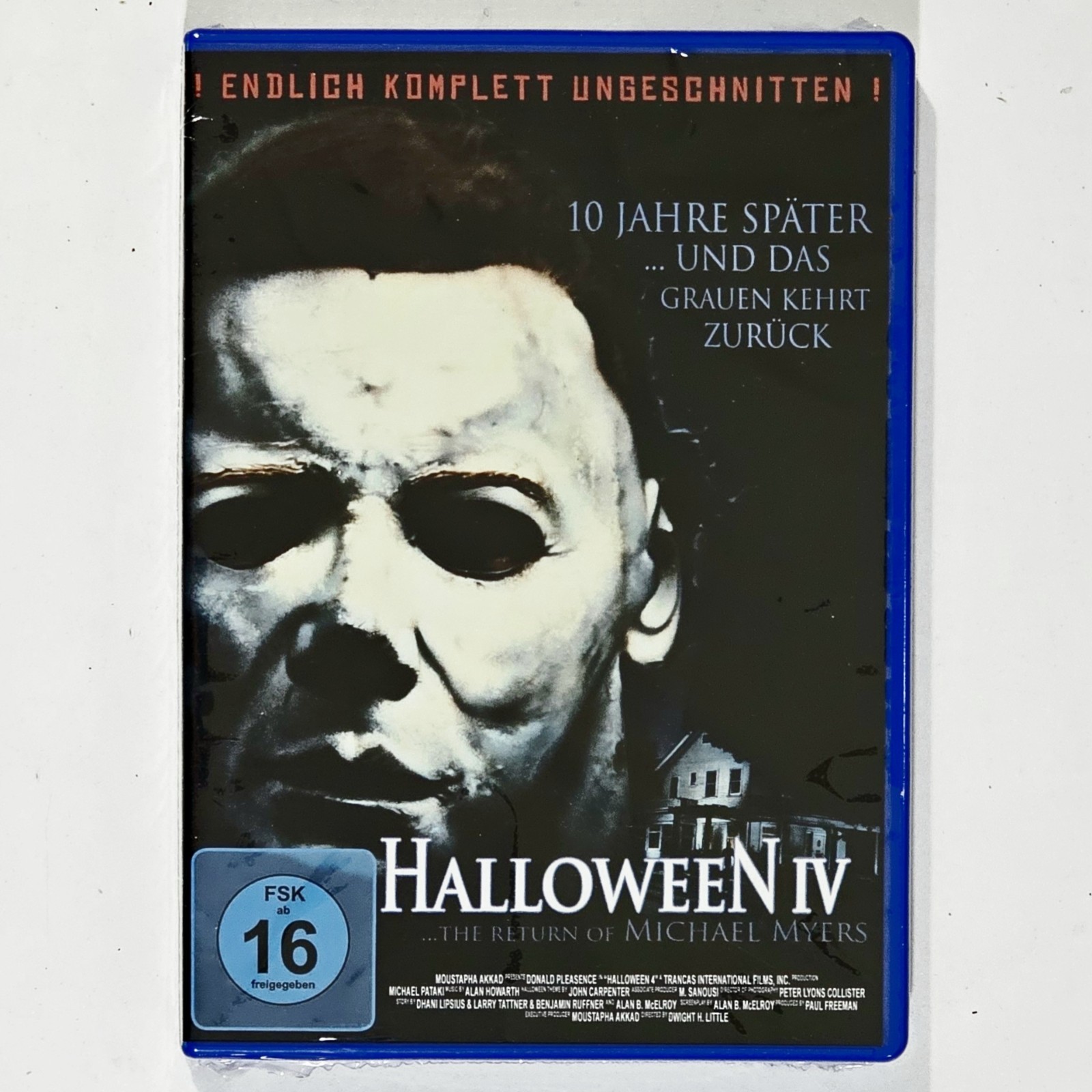 DVD Horror HALLOWEEN IV - RETURN OF MICHAEL MYERS uncut German. NEW! Killer S...