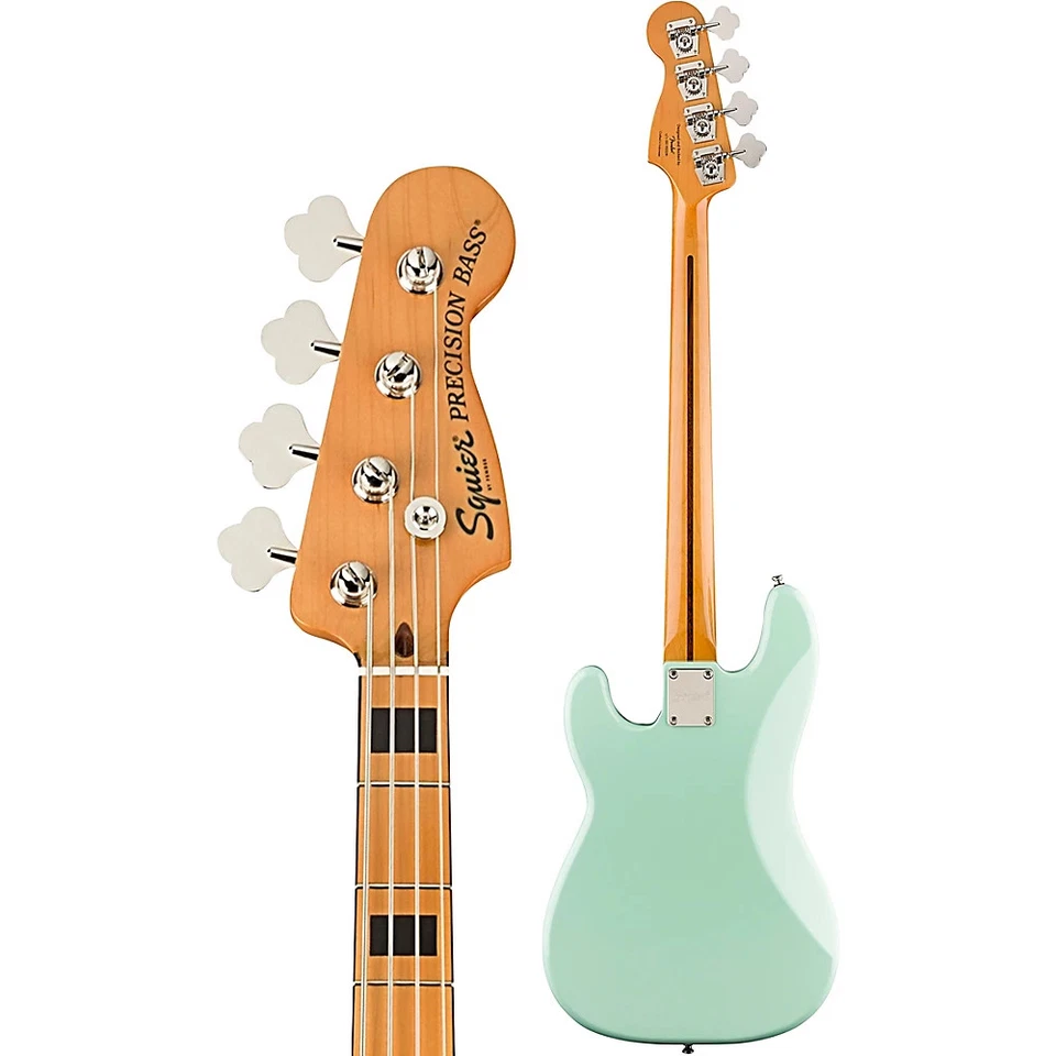 Bajo Squier by Fender Edición Limitada Ambiente Clásico Años 70 Precisión Surf Verde Foto 4 de 4