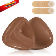 Double Sided Sticky Bra Inserts Reusable Ultra Push Up Lift X-Large, 04 Cocoa