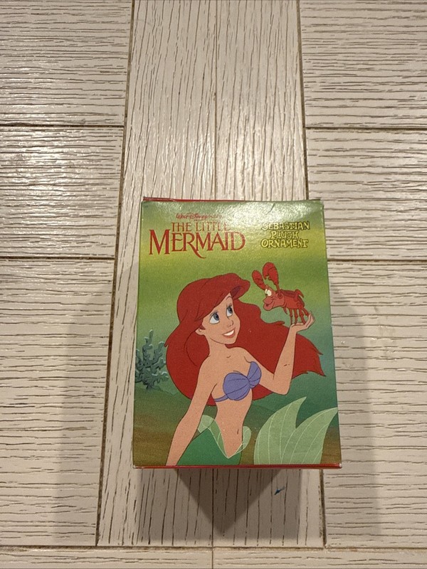 McDonald's 1989 Disney the Little Mermaid Sebastian Plush Christmas Ornament
