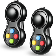 Skylety 2 Pcs Fidget Toys for Adults Controller Pad Stress Small