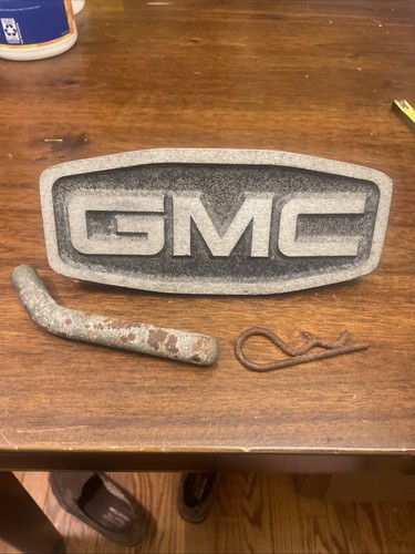 Vintage GMC General Motors Hitch Cover Plate 8” Aluminum? Stainless Steel?