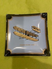 VINTAGE Ashtray Militaria Collectible Wright flyer Air Force Museum RARE FIND