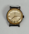 Vintage Timex 100 Gold Tone Men's Mechanical Watch Face Bezel Only Untested