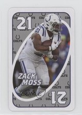 2024 Uno Fandom NFL Indianapolis Colts Silver Zack Moss #21 0c4
