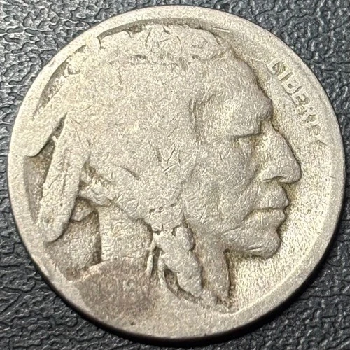 1916-S Buffalo Nickel • Good • San Francisco Mint • Date Restored • 5C Semi-Key