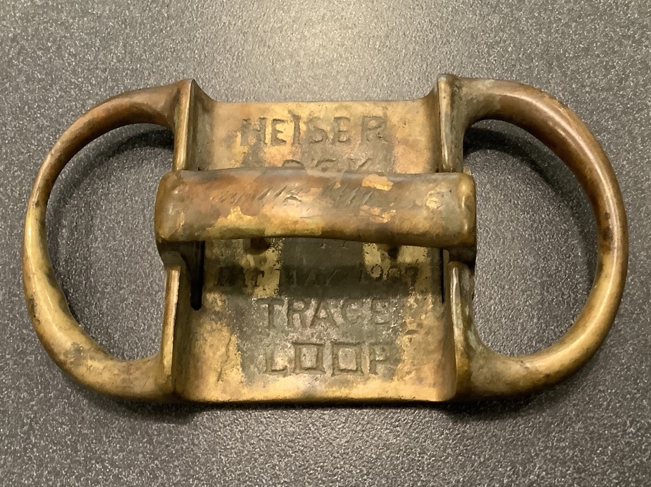 ANTIQUE H. H. HEISER (famous Saddle Maker) CINCH LOCK PATENT MAY 1907