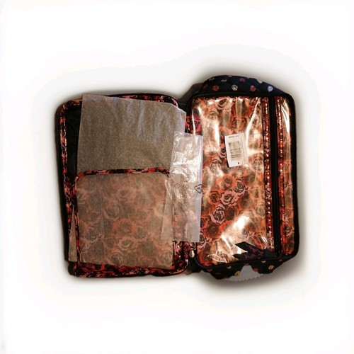 Vera Bradley Havana Dots Kosmetik Make Up Neu Tasche Groß - Bild 2 von 3