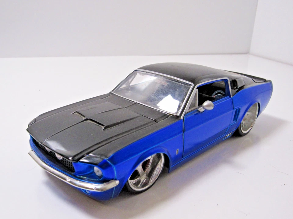Jada Toys 1/24 1967 Shelby GT-500KR Big Time Muscle Blue/Negro #MC2-12 Foto 2 de 4
